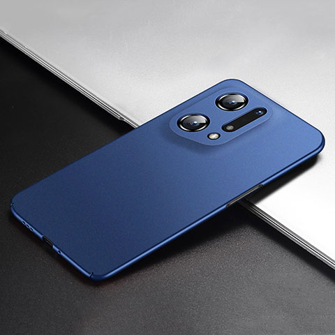 Funda Dura Plastico Rigida Carcasa Mate YK1 para Oppo Find X5 Pro 5G Azul