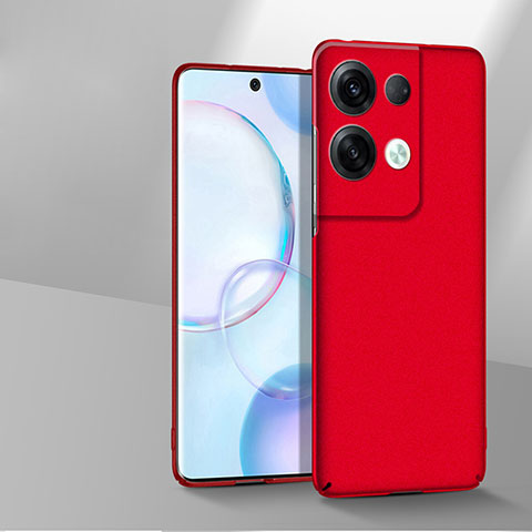 Funda Dura Plastico Rigida Carcasa Mate YK1 para Oppo Reno8 5G Rojo