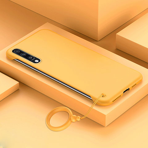 Funda Dura Plastico Rigida Carcasa Mate YK1 para Samsung Galaxy A70 Amarillo