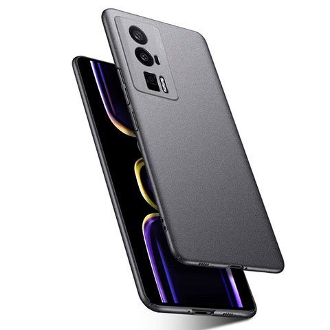 Funda Dura Plastico Rigida Carcasa Mate YK1 para Xiaomi Poco F5 Pro 5G Gris