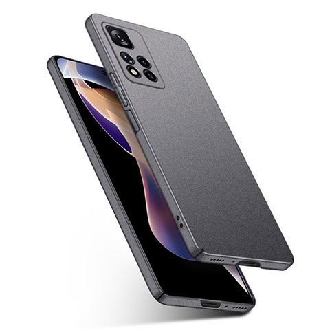 Funda Dura Plastico Rigida Carcasa Mate YK1 para Xiaomi Poco M4 Pro 5G Gris