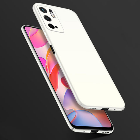 Funda Dura Plastico Rigida Carcasa Mate YK1 para Xiaomi Redmi Note 10 5G Blanco