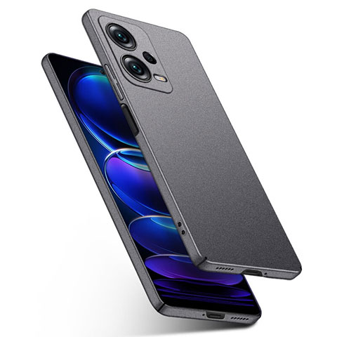 Funda Dura Plastico Rigida Carcasa Mate YK1 para Xiaomi Redmi Note 12 Pro 5G Gris