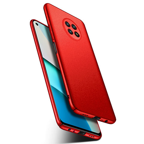 Funda Dura Plastico Rigida Carcasa Mate YK1 para Xiaomi Redmi Note 9 5G Rojo