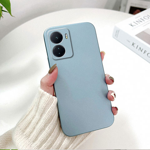 Funda Dura Plastico Rigida Carcasa Mate YK2 para Oppo A56S 5G Azul Cielo