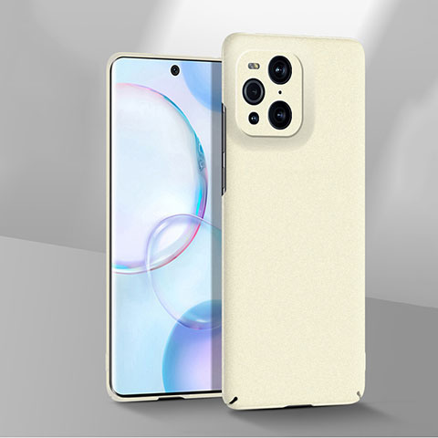 Funda Dura Plastico Rigida Carcasa Mate YK2 para Oppo Find X3 5G Blanco