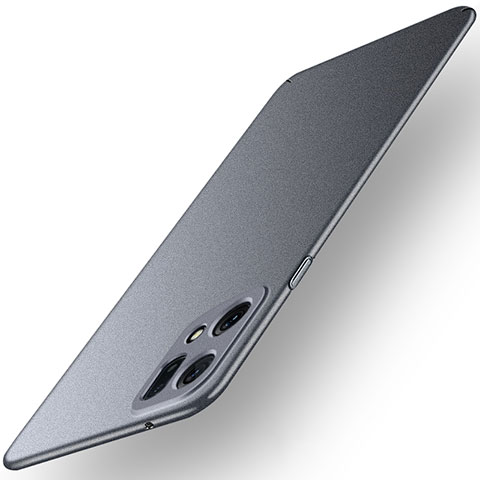 Funda Dura Plastico Rigida Carcasa Mate YK2 para Oppo Find X5 5G Gris