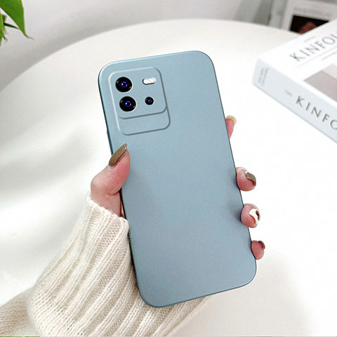 Funda Dura Plastico Rigida Carcasa Mate YK2 para Vivo iQOO Neo6 5G Azul Cielo