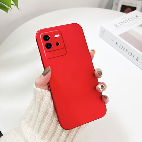 Funda Dura Plastico Rigida Carcasa Mate YK2 para Vivo iQOO Neo6 5G Rojo