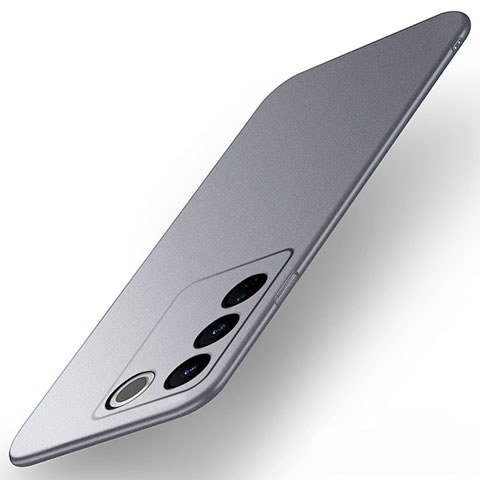 Funda Dura Plastico Rigida Carcasa Mate YK2 para Vivo V27 5G Gris