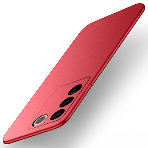 Funda Dura Plastico Rigida Carcasa Mate YK2 para Vivo V27e 5G Rojo