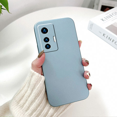 Funda Dura Plastico Rigida Carcasa Mate YK2 para Vivo X70t Azul Cielo