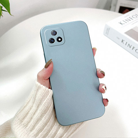 Funda Dura Plastico Rigida Carcasa Mate YK2 para Vivo Y31s 5G Azul Cielo