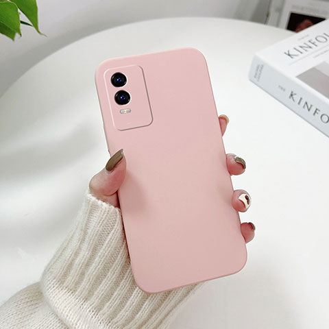 Funda Dura Plastico Rigida Carcasa Mate YK2 para Vivo Y76s 5G Rosa