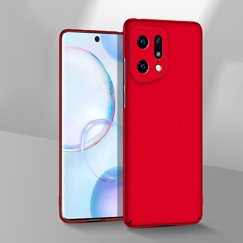 Funda Dura Plastico Rigida Carcasa Mate YK3 para Oppo Find X5 5G Rojo