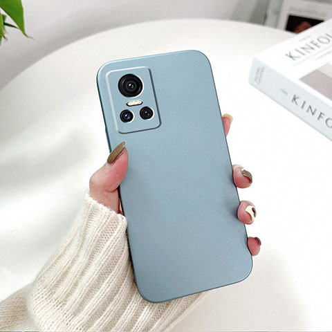 Funda Dura Plastico Rigida Carcasa Mate YK3 para Realme GT Neo3 5G Azul Cielo