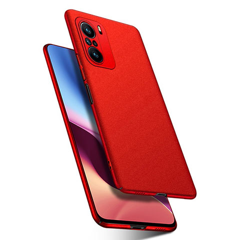Funda Dura Plastico Rigida Carcasa Mate YK3 para Xiaomi Poco F3 5G Rojo