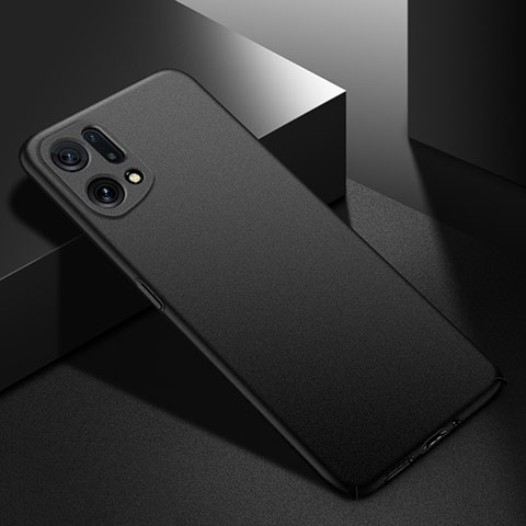 Funda Dura Plastico Rigida Carcasa Mate YK4 para Oppo Find X5 5G Negro