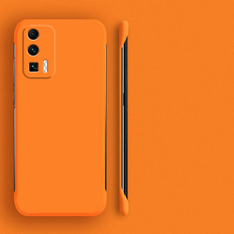 Funda Dura Plastico Rigida Carcasa Mate YK4 para Xiaomi Poco F5 Pro 5G Naranja