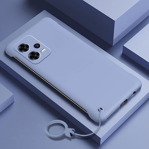 Funda Dura Plastico Rigida Carcasa Mate YK4 para Xiaomi Redmi Note 12 5G Gris Lavanda