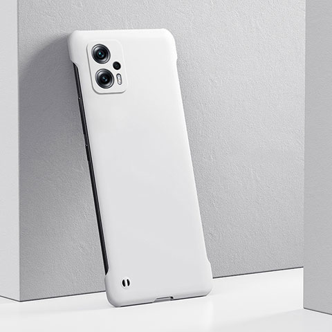 Funda Dura Plastico Rigida Carcasa Mate YK5 para Xiaomi Redmi Note 12T Pro 5G Blanco