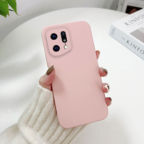 Funda Dura Plastico Rigida Carcasa Mate YK6 para Oppo Find X5 5G Rosa