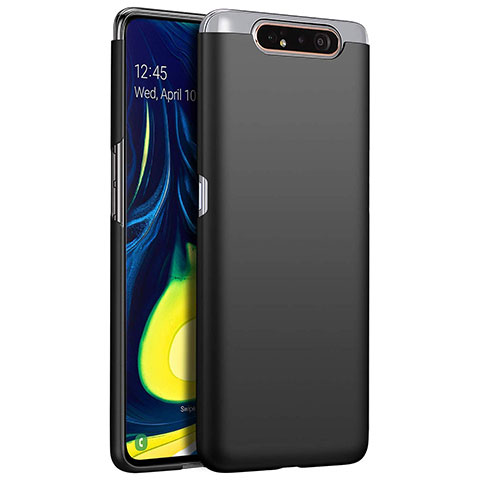 Funda Dura Plastico Rigida Carcasa Mate Z01 para Samsung Galaxy A90 4G Negro