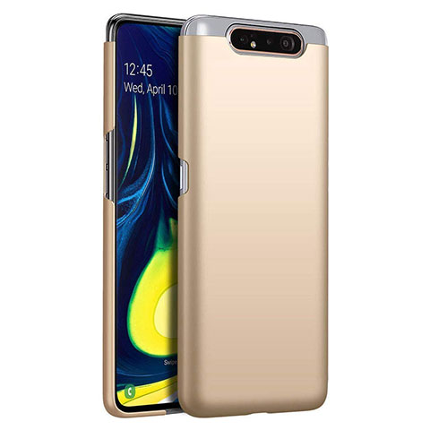 Funda Dura Plastico Rigida Carcasa Mate Z01 para Samsung Galaxy A90 4G Oro