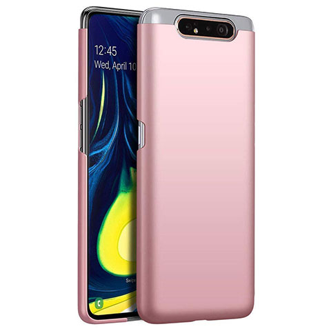 Funda Dura Plastico Rigida Carcasa Mate Z01 para Samsung Galaxy A90 4G Oro Rosa
