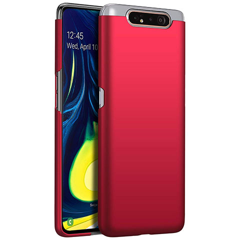 Funda Dura Plastico Rigida Carcasa Mate Z01 para Samsung Galaxy A90 4G Rojo