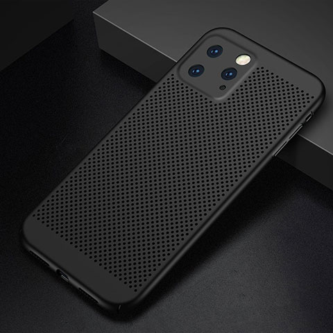 Funda Dura Plastico Rigida Carcasa Perforada para Apple iPhone 11 Pro Negro