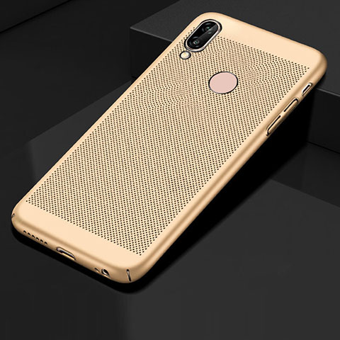 Funda Dura Plastico Rigida Carcasa Perforada para Huawei Honor 10 Lite Oro