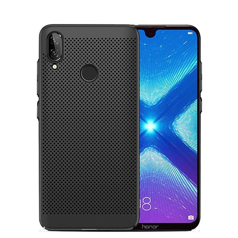 Funda Dura Plastico Rigida Carcasa Perforada para Huawei Honor V10 Lite Negro