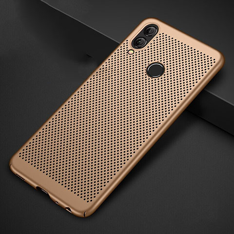 Funda Dura Plastico Rigida Carcasa Perforada para Huawei Honor V10 Lite Oro