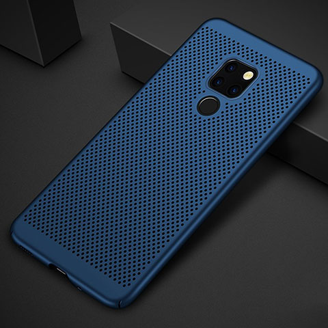 Funda Dura Plastico Rigida Carcasa Perforada para Huawei Mate 20 Azul