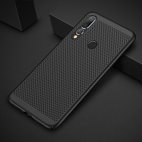 Funda Dura Plastico Rigida Carcasa Perforada para Huawei Nova 4e Negro