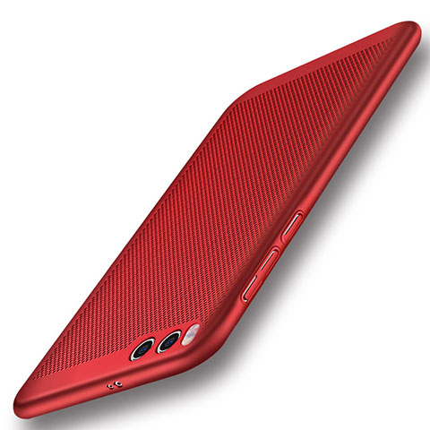 Funda Dura Plastico Rigida Carcasa Perforada para Xiaomi Mi 6 Rojo