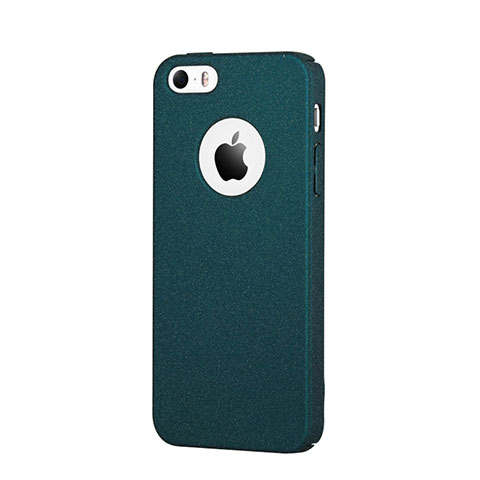 Funda Dura Plastico Rigida Fino Arenisca para Apple iPhone SE Azul