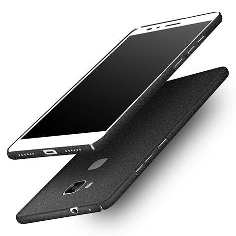 Funda Dura Plastico Rigida Fino Arenisca para Huawei Honor 5X Negro