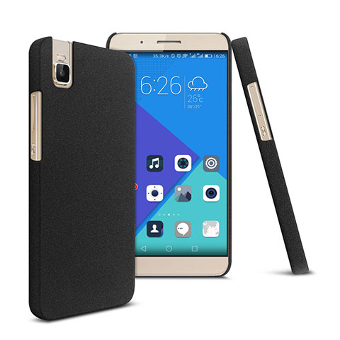 Funda Dura Plastico Rigida Fino Arenisca para Huawei Honor 7i shot X Negro