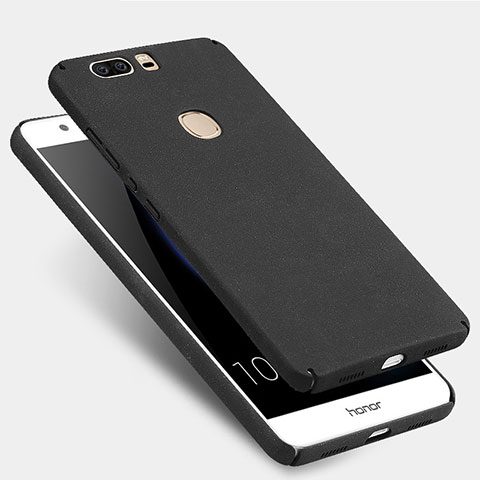 Funda Dura Plastico Rigida Fino Arenisca para Huawei Honor V8 Negro