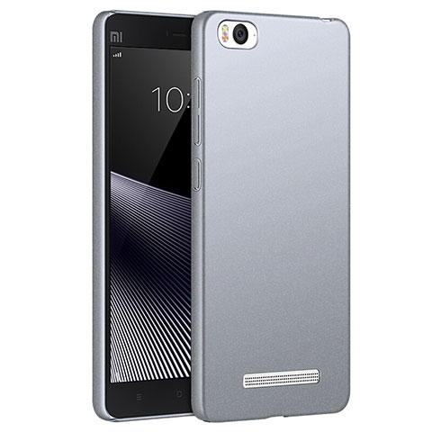 Funda Dura Plastico Rigida Fino Arenisca para Xiaomi Mi 4C Gris