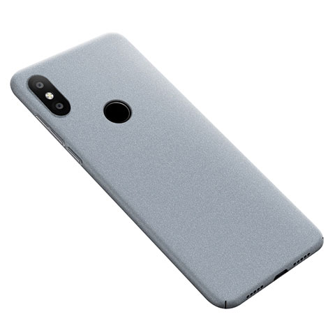 Funda Dura Plastico Rigida Fino Arenisca para Xiaomi Mi Max 3 Gris