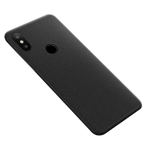 Funda Dura Plastico Rigida Fino Arenisca para Xiaomi Mi Max 3 Negro