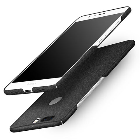 Funda Dura Plastico Rigida Fino Arenisca Q01 para Huawei Honor V8 Negro