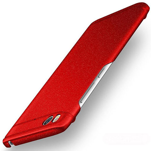 Funda Dura Plastico Rigida Fino Arenisca Q01 para Xiaomi Mi 5S Rojo