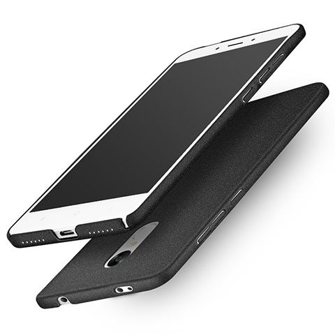 Funda Dura Plastico Rigida Fino Arenisca Q01 para Xiaomi Redmi Note 4 Standard Edition Negro