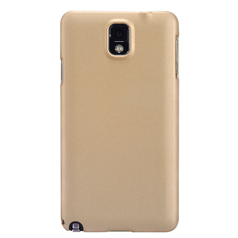 Funda Dura Plastico Rigida Mate M02 para Samsung Galaxy Note 3 N9000 Oro