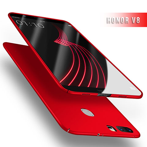 Funda Dura Plastico Rigida Mate M03 para Huawei Honor V8 Rojo