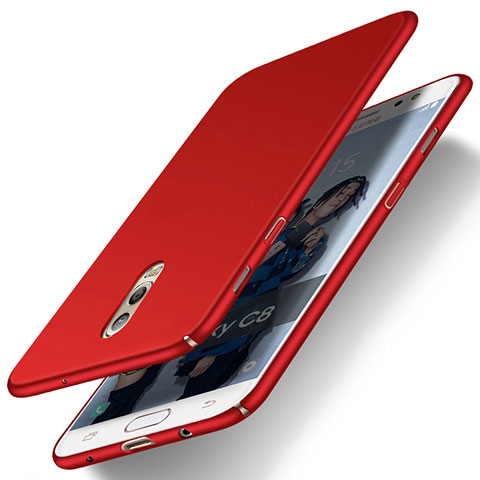 Funda Dura Plastico Rigida Mate M03 para Samsung Galaxy C7 (2017) Rojo